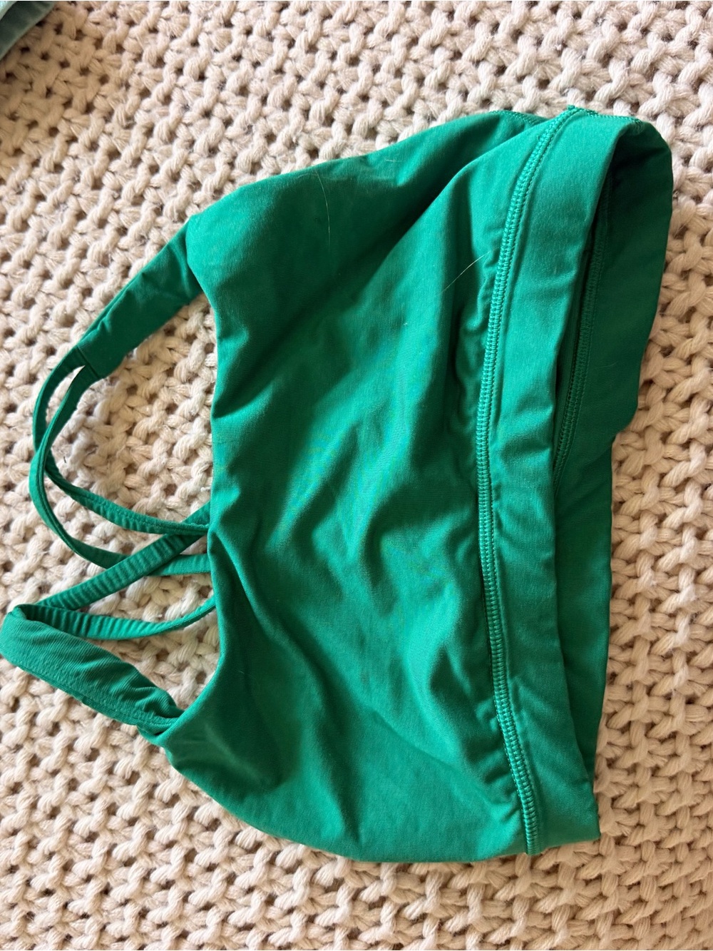 lululemon athletica Green Strappy Sports Bra